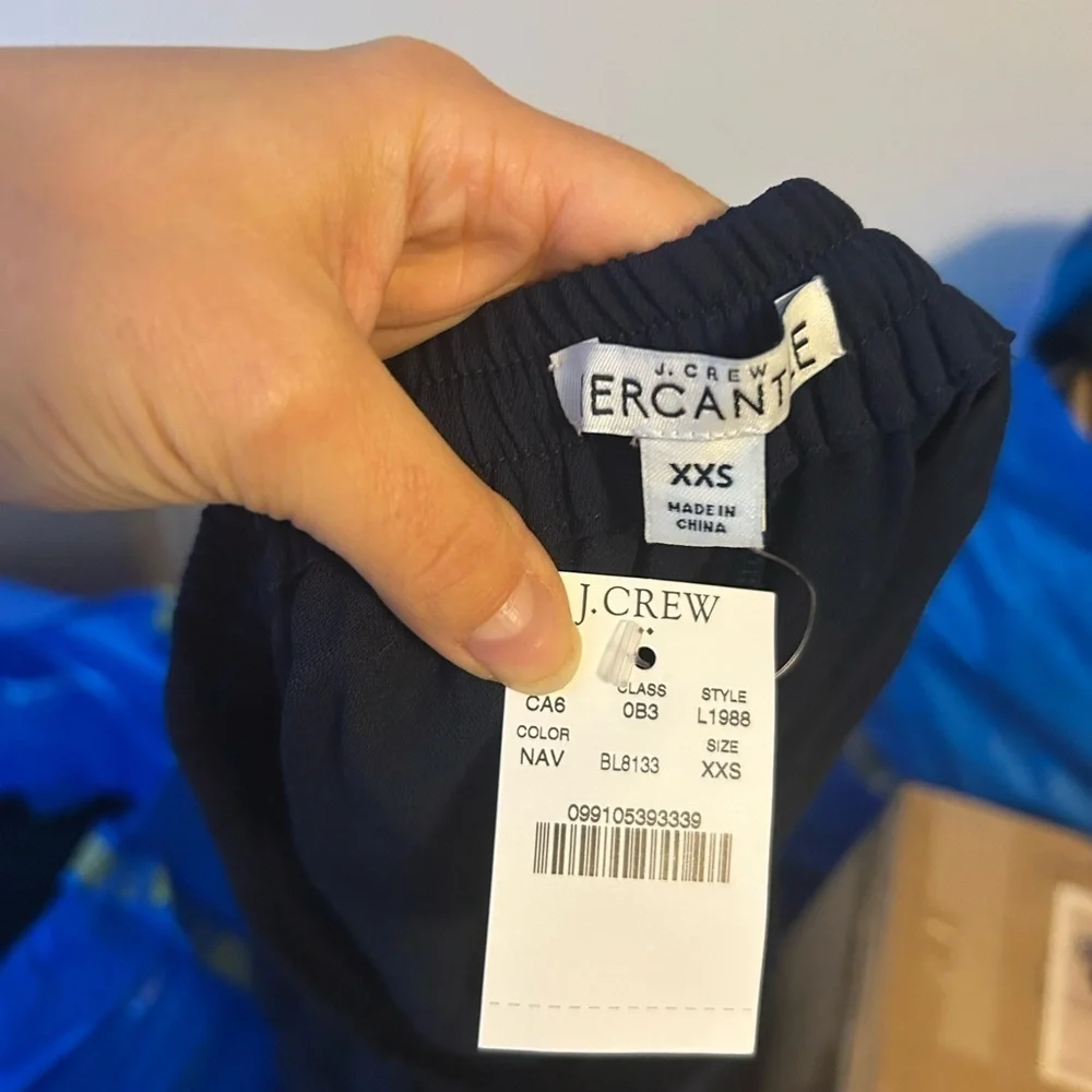 NWT J.Crew Mercantile Navy Blue Easy Pull On Shorts